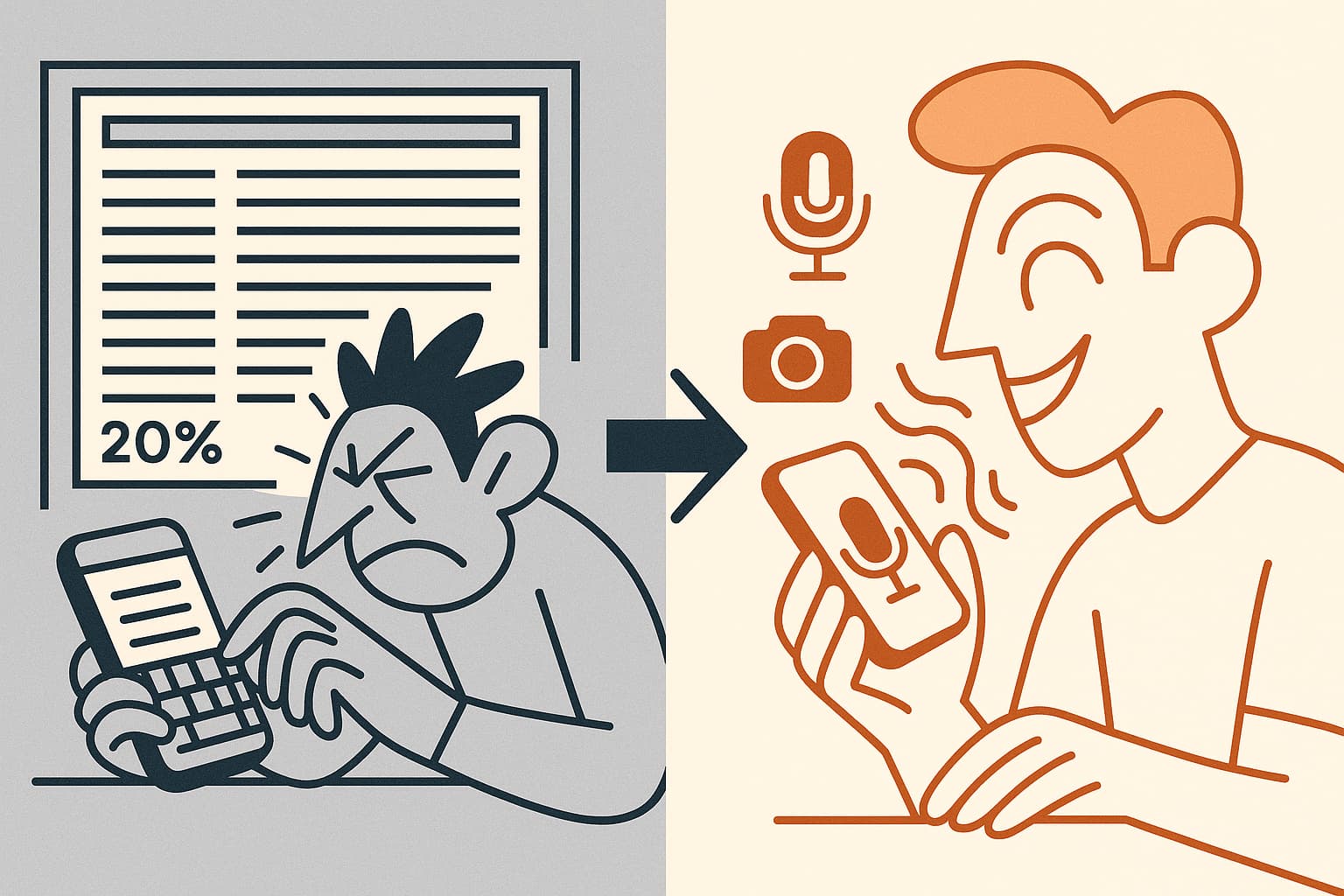 Transformation from paperwork to phone-based data collection